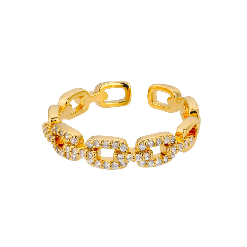 Anel Elo Dourado (Banhado a Ouro 18K)