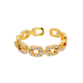 Anel Elo Dourado (Banhado a Ouro 18K)