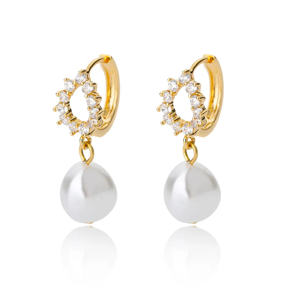 Brincos Pearl (Banhado a Ouro 18K)