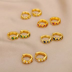 Brincos Gotas  (Banhado a Ouro 18K)