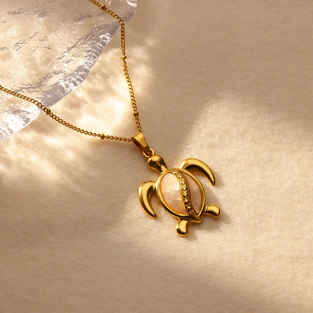 Colar Tartaruga do Mar (Banhado a Ouro 18K)