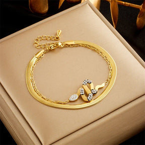 Pulseira Snack Dourada (Banhando a Ouro 18K)