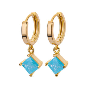 Brincos Pirâmide Zircônia (Banhado a Ouro 18K)