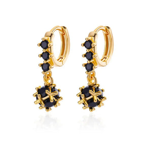Brincos Esféricos de Zircônia (Banhado a Ouro 18K)