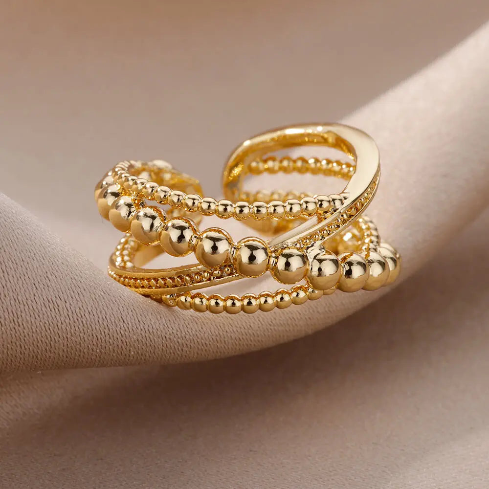 Anel Polvo (Banhado a Ouro 18K)