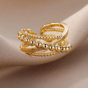 Anel Polvo (Banhado a Ouro 18K)