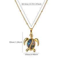 Colar Tartaruga do Mar (Banhado a Ouro 18K)