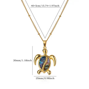 Colar Tartaruga do Mar (Banhado a Ouro 18K)