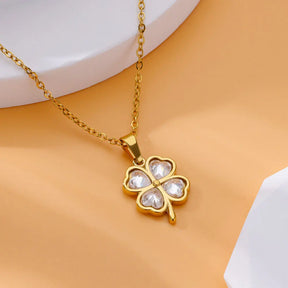 Colar Trevo de Quatro Folhas (Banhado a Ouro 18K)