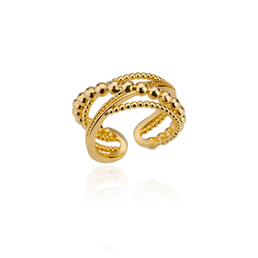 Anel Polvo (Banhado a Ouro 18K)