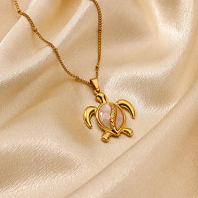 Colar Tartaruga do Mar (Banhado a Ouro 18K)