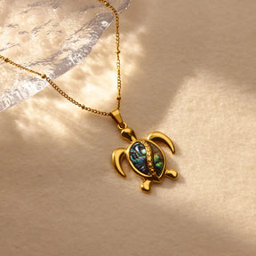 Colar Tartaruga do Mar (Banhado a Ouro 18K)