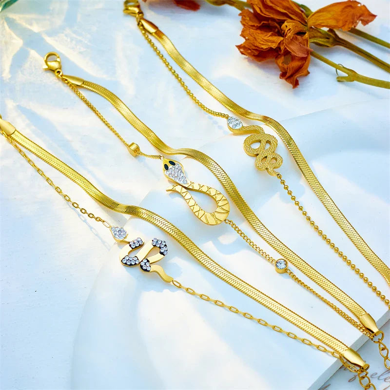 Pulseira Snack Dourada (Banhando a Ouro 18K)