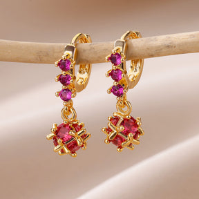 Brincos Esféricos de Zircônia (Banhado a Ouro 18K)