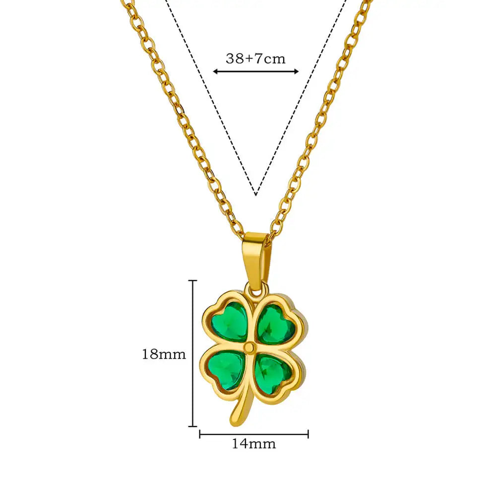Colar Trevo de Quatro Folhas (Banhado a Ouro 18K)