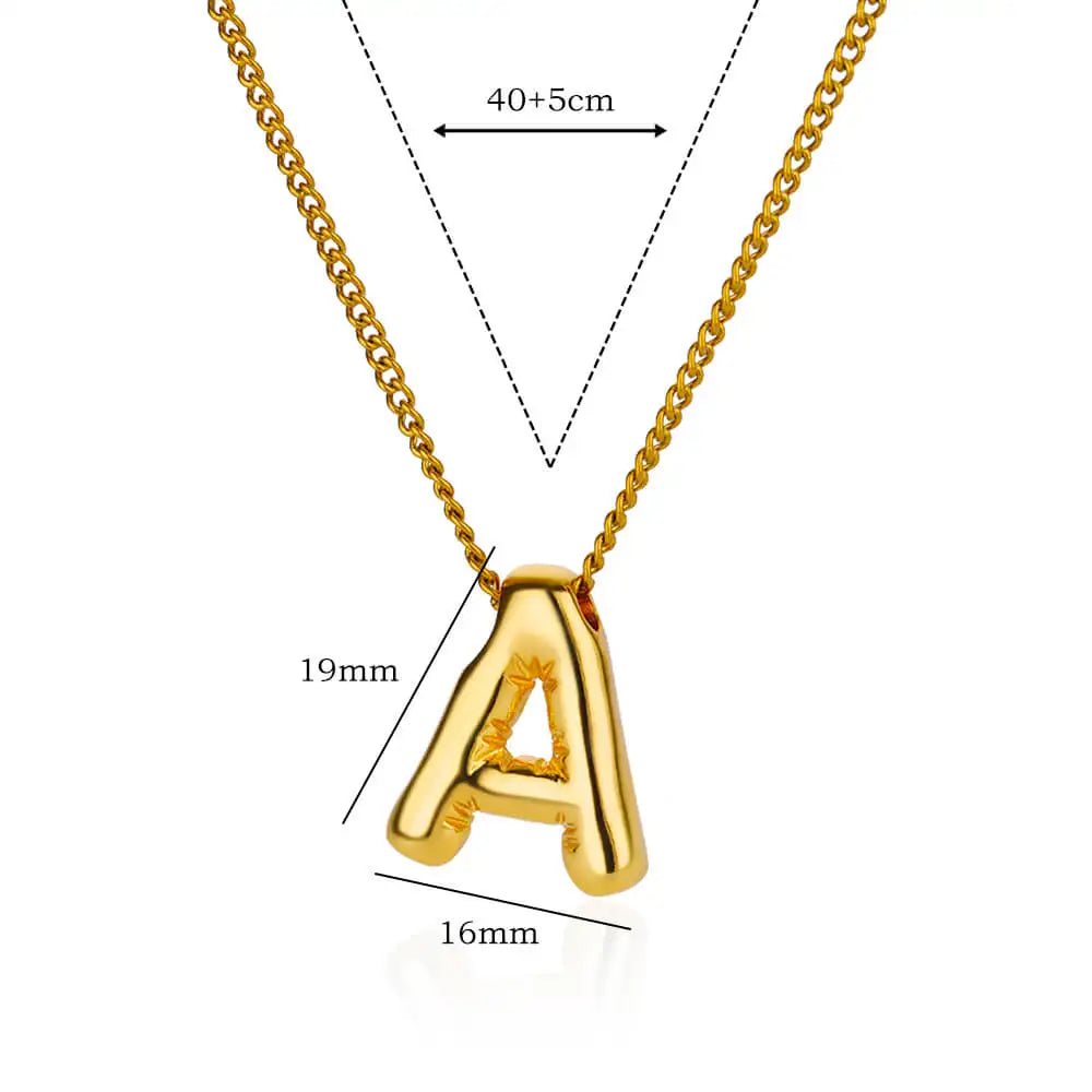Colar Letra Inicial (Banhado a Ouro 18K)