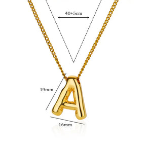 Colar Letra Inicial (Banhado a Ouro 18K)