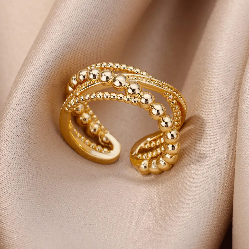 Anel Polvo (Banhado a Ouro 18K)