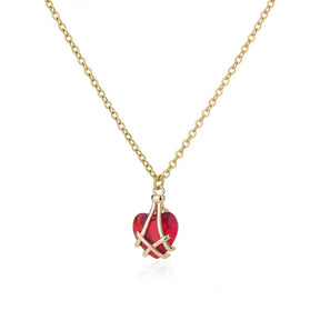 Colar Coração de Zircônia (Banhado a Ouro 18K)