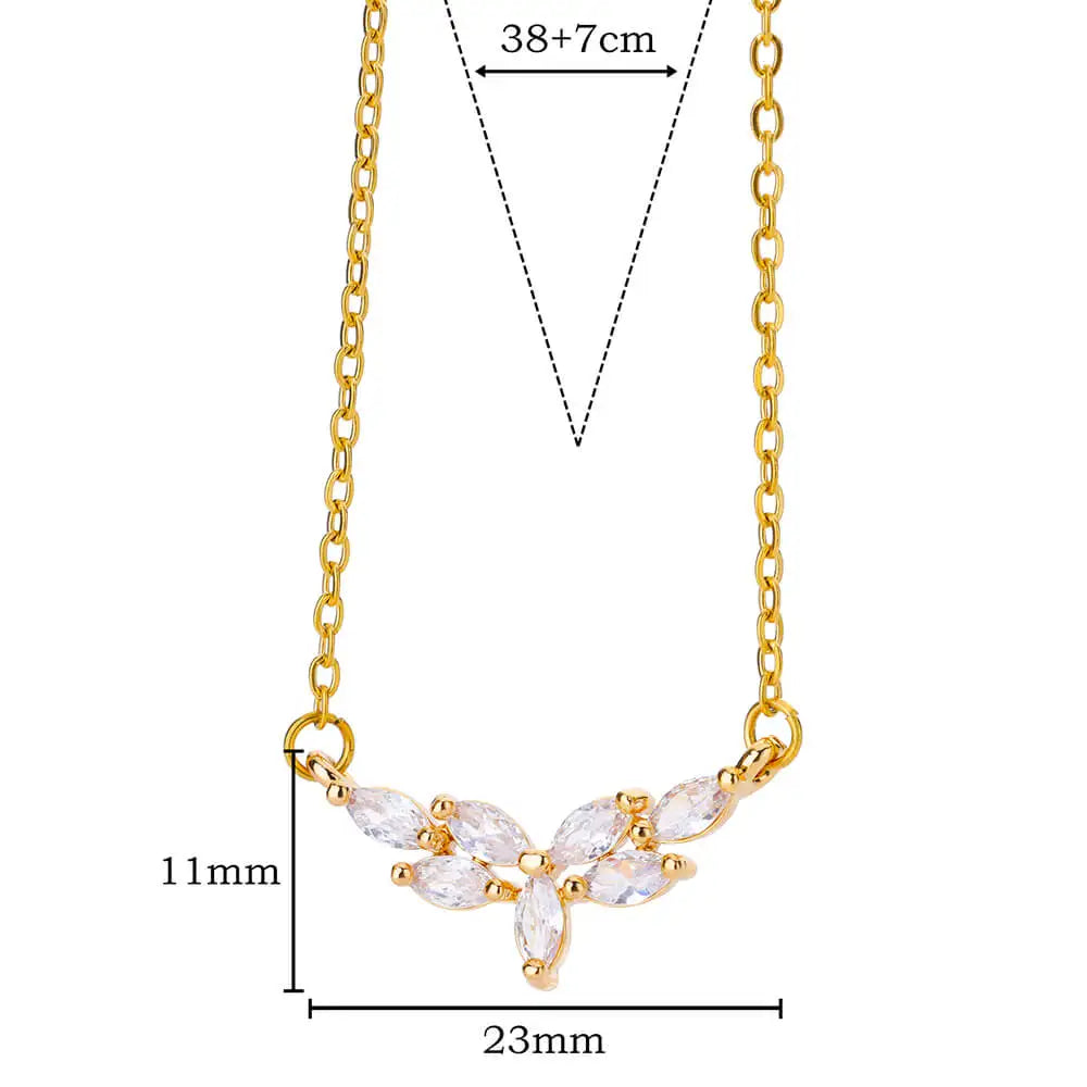 Colar Gota Dourada Vine (Banhado a Ouro 18K)
