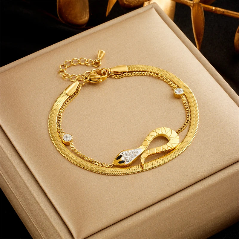 Pulseira Snack Dourada (Banhando a Ouro 18K)