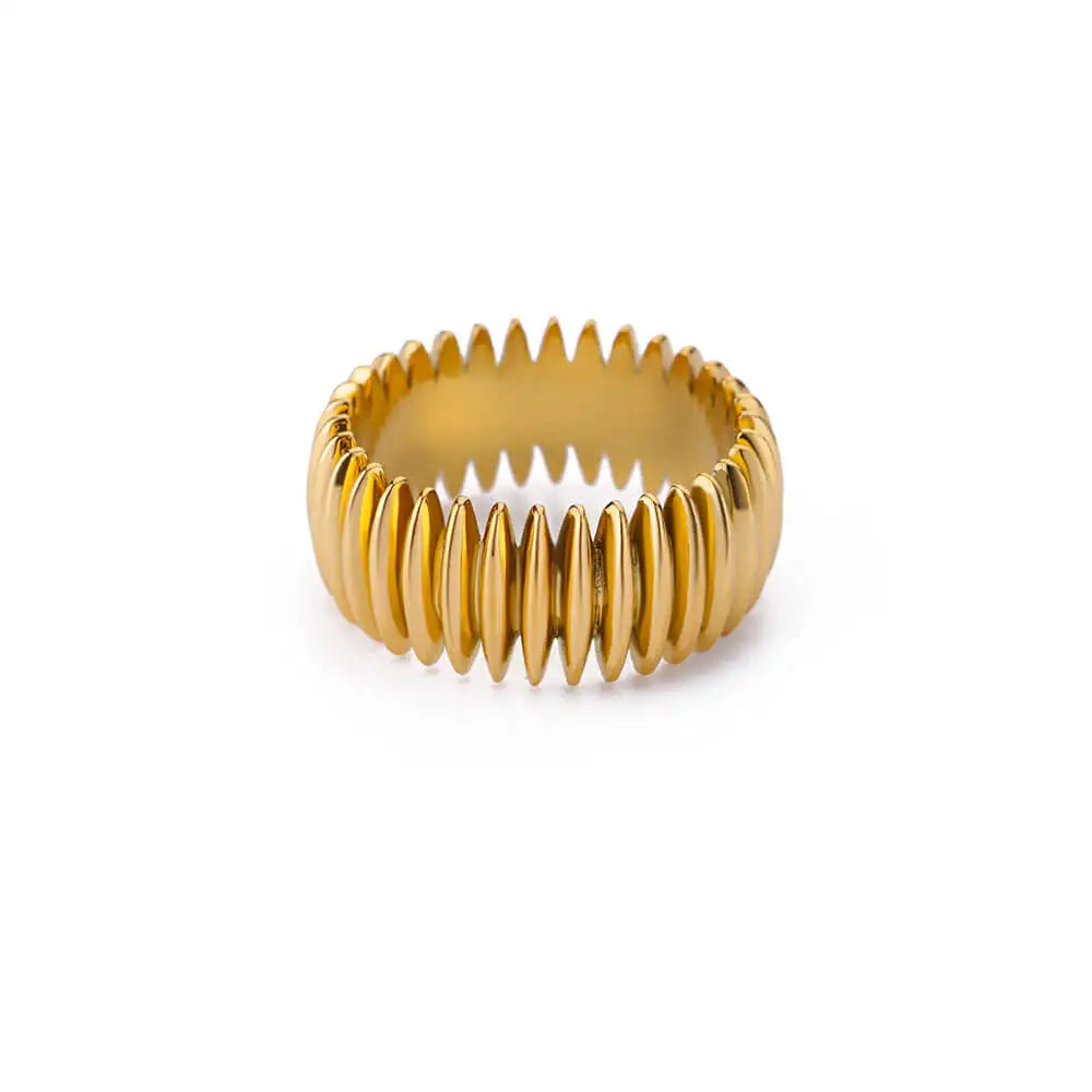Anel Lâmina Solar (Banhado a Ouro 18K)
