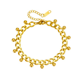Pulseira Link Geométrica Chic (Banhado a Ouro 18K)