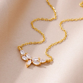 Colar Gota Dourada Vine (Banhado a Ouro 18K)