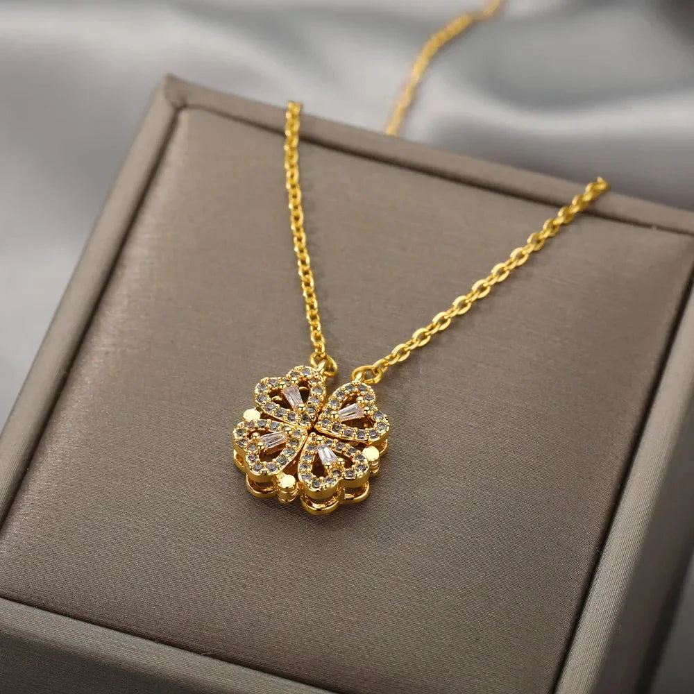 Colar Trevo de Quatro Folhas (Banhado a Ouro 18K)